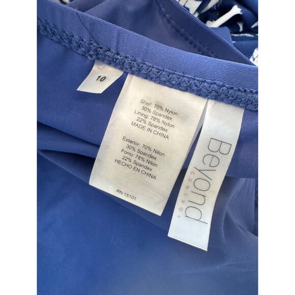 Beyond Control Two Piece Swimsuit SIze 10 Royal Blue NWOT Padded Adjustable - Picture 5 of 12